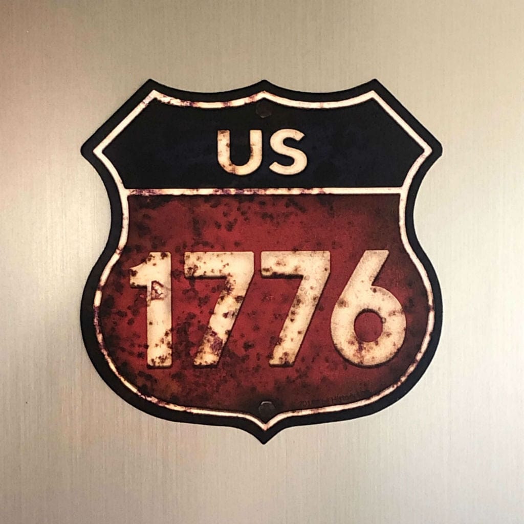 "Route 1776" magnet from The History List Store