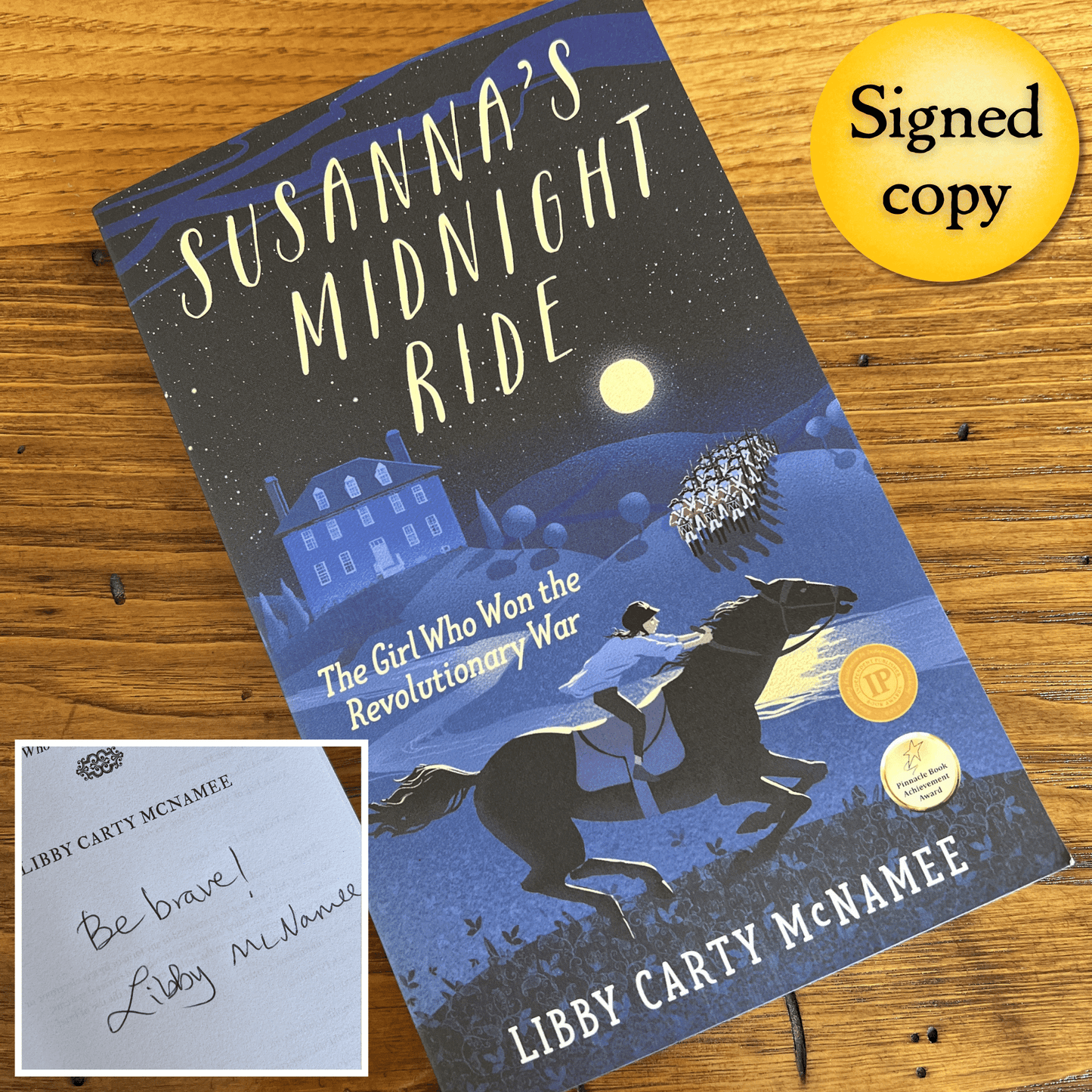 "Susanna's Midnight Ride: The Girl Who Won the Revolutionary War" - Signed by the author, Libby Carty McNamee