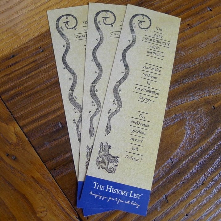 Revolutionary Bookmark: Massachusetts Spy from The History List Store