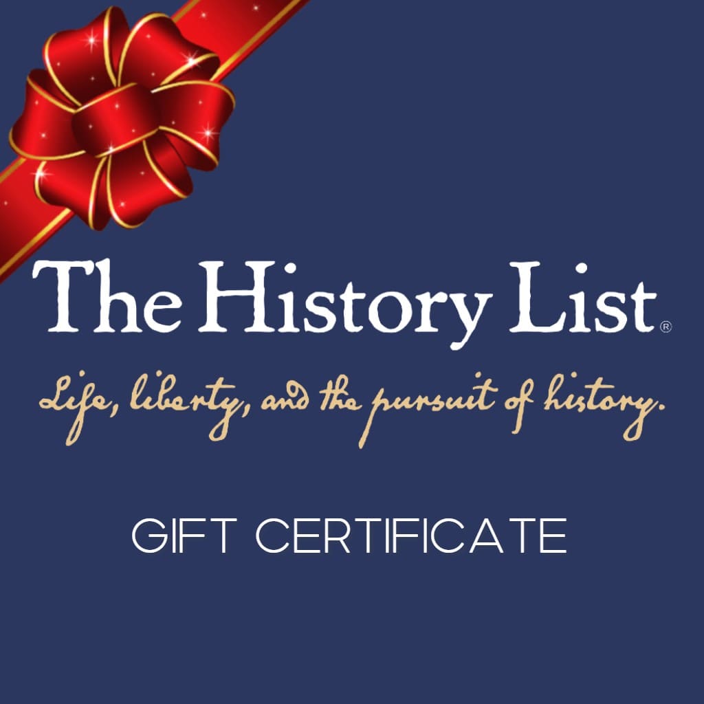 The History List Store Gift Certificate from The History List Store