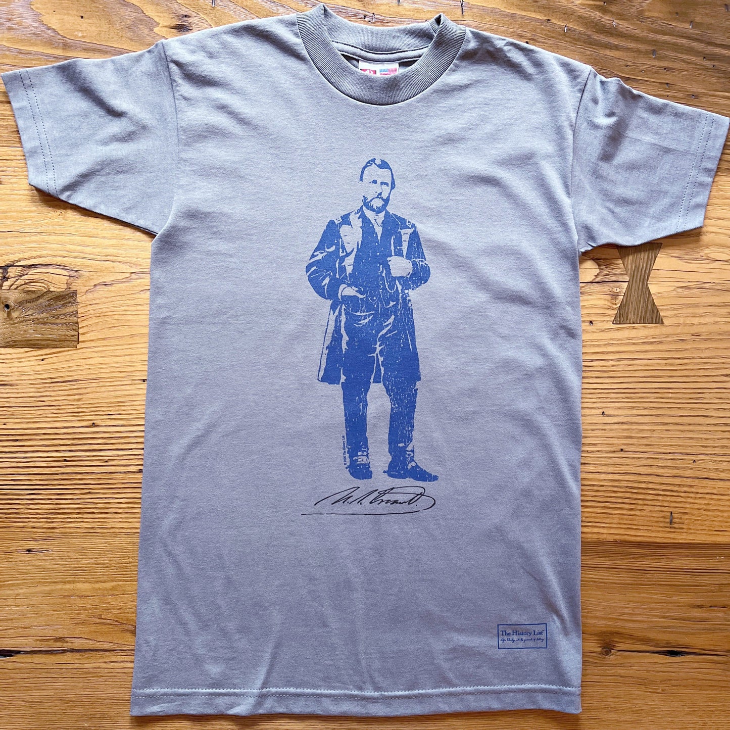  Grey Ulysses S. Grant "Signature Series" Shirt  from the History List Store — Made in the USA