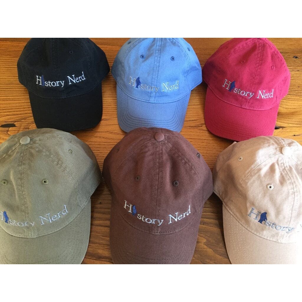 All Colors for the Embroidered "History Nerd" with Ben Franklin cap - Java from The History List Store