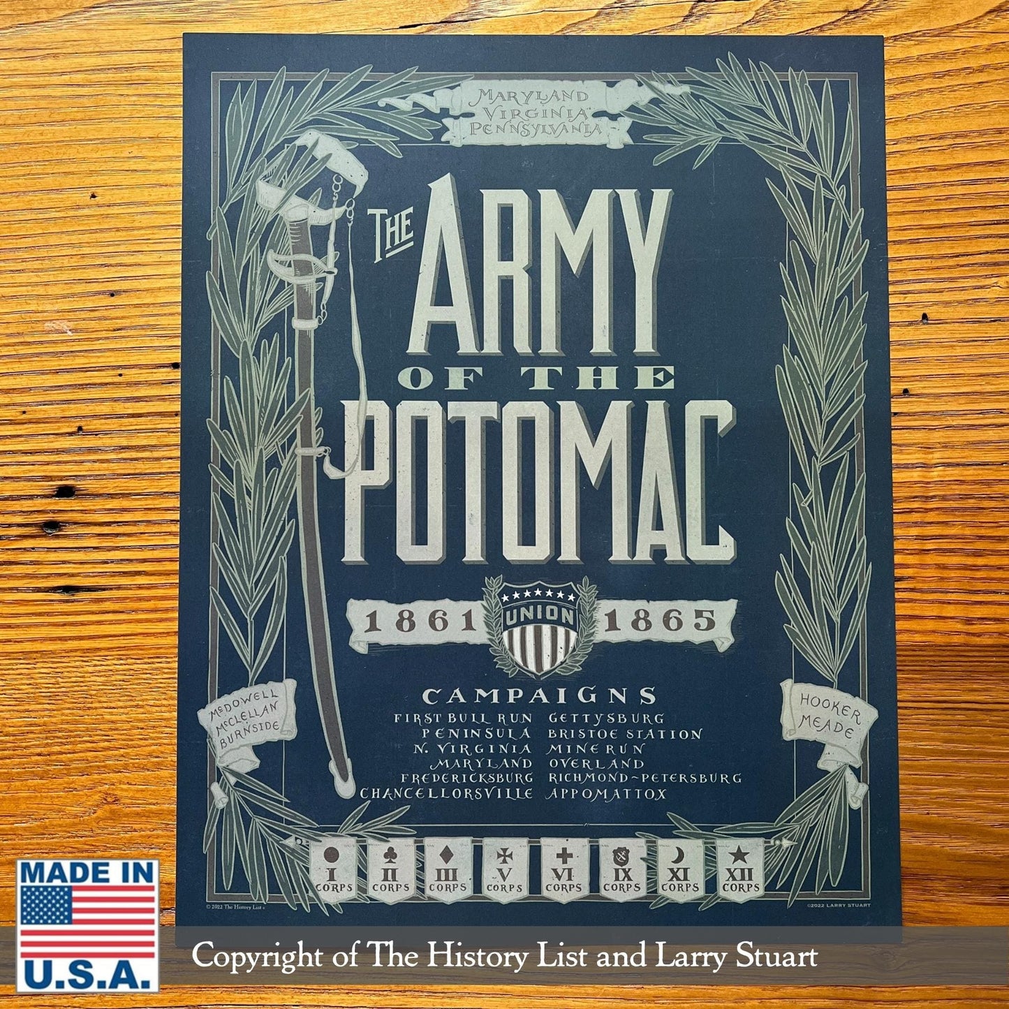 "The Army of the Potomac" as a small poster