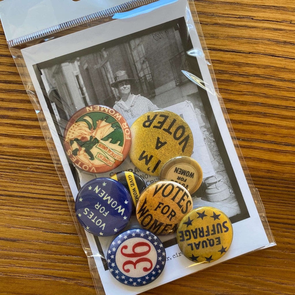 "Votes for Women" Button pin from The History List Store