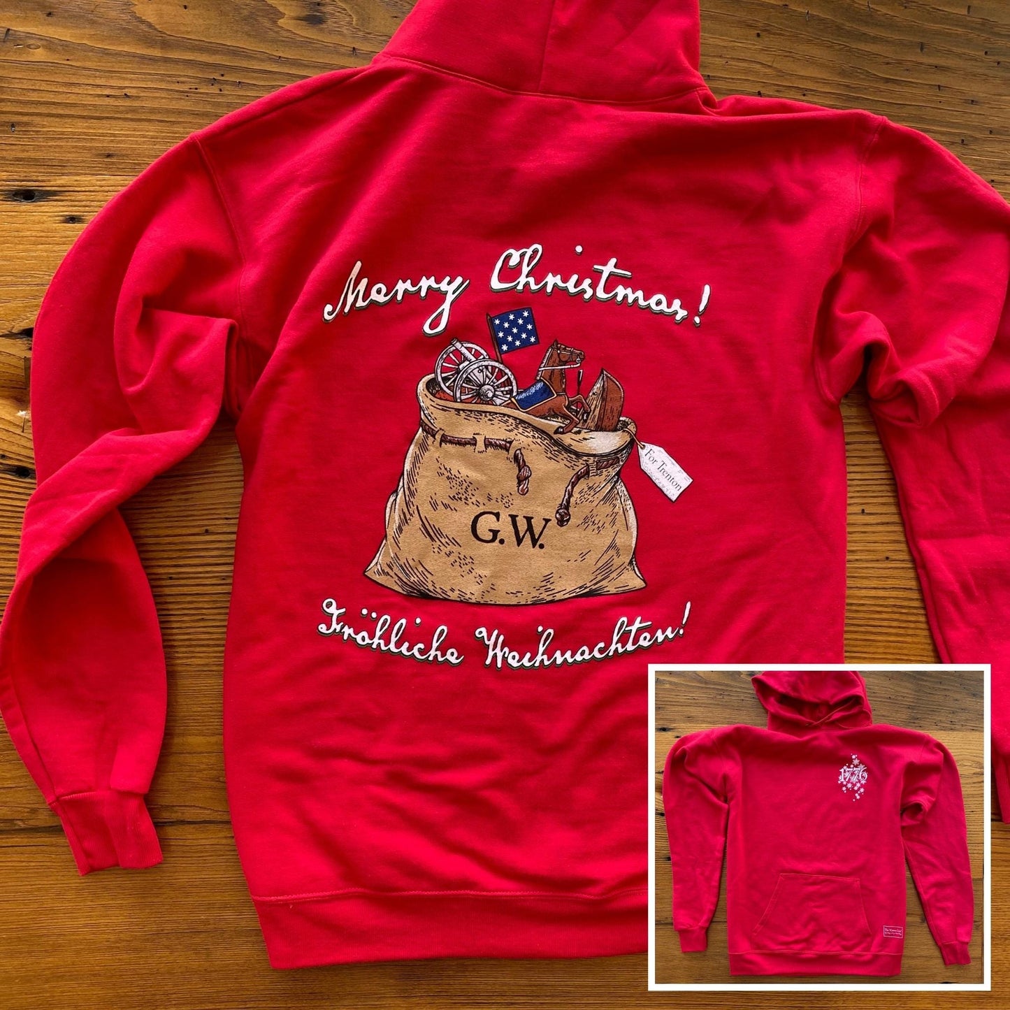 George Washington's Christmas Day Crossing of the Delaware Pullover sweatshirt — The Christmas hoodie for history nerds