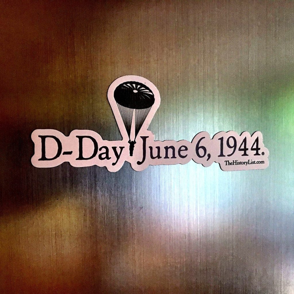 "D-Day June 6, 1944" Magnet with WWII Paratrooper from The History List Store