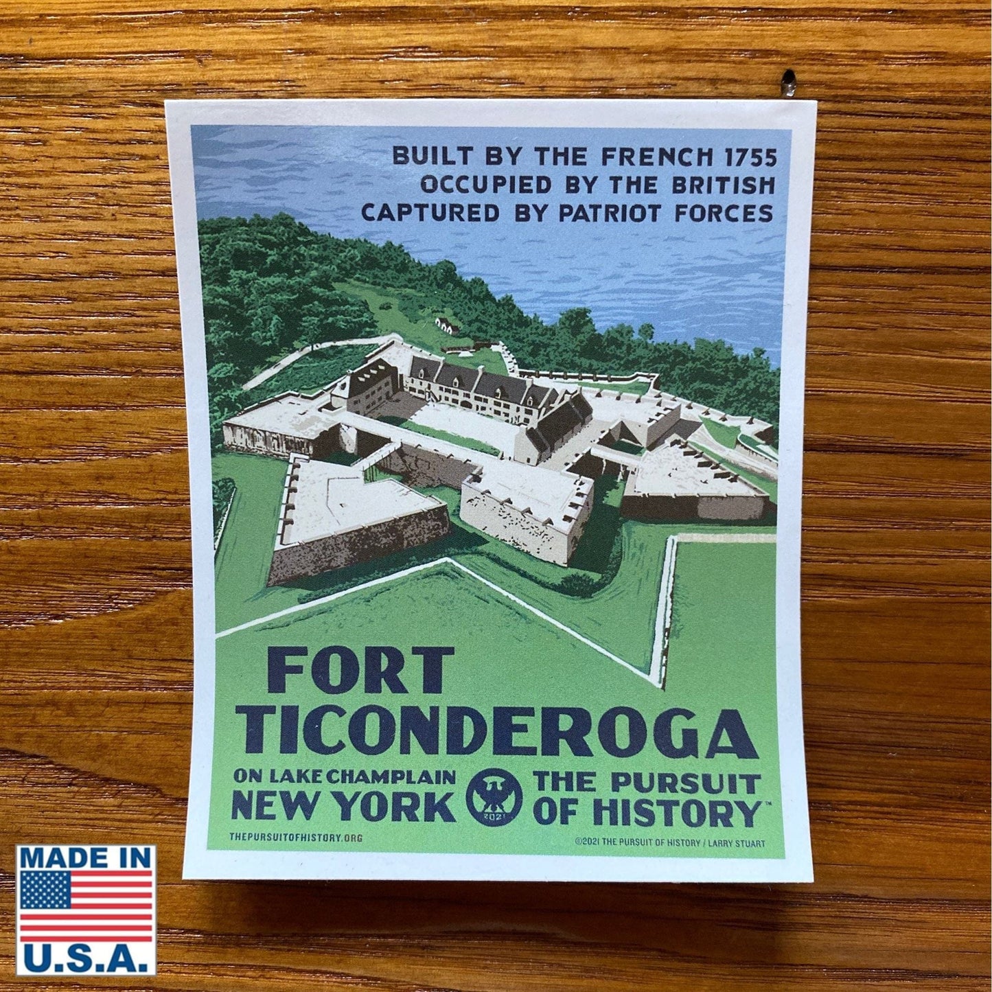 Fort Ticonderoga Sticker from the History List Store