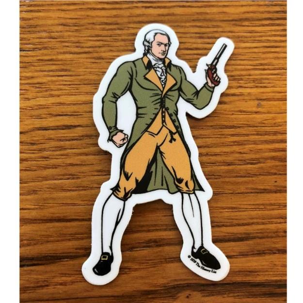 "Revolutionary Superheroes - Alexander Hamilton" Sticker from The History List Store