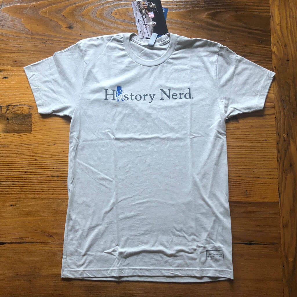 "History Nerd" Apollo 11 Moon Landing 50th Anniversary shirt - Silver from The History List Store