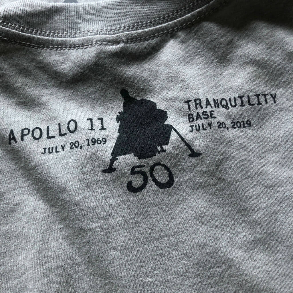 "History Nerd" Apollo 11 Moon Landing 50th Anniversary shirt - Silver from The History List Store
