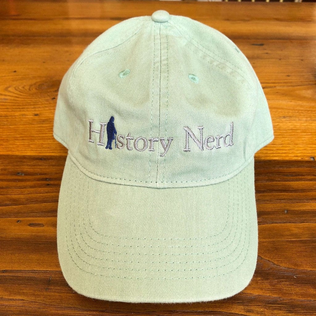Embroidered "History Nerd" with Ben Franklin cap - Cilantro from The History List Store