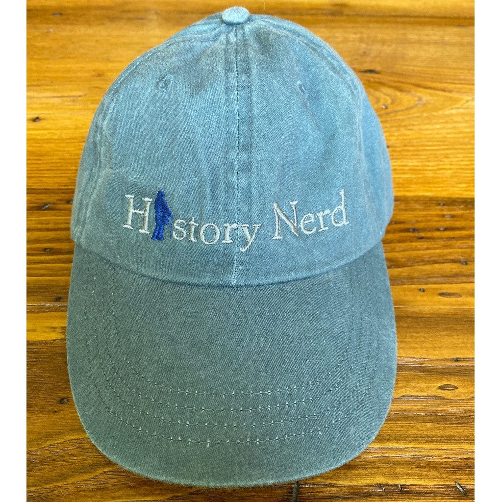 Embroidered "History Nerd" with Ben Franklin cap - Denim from the History List Store