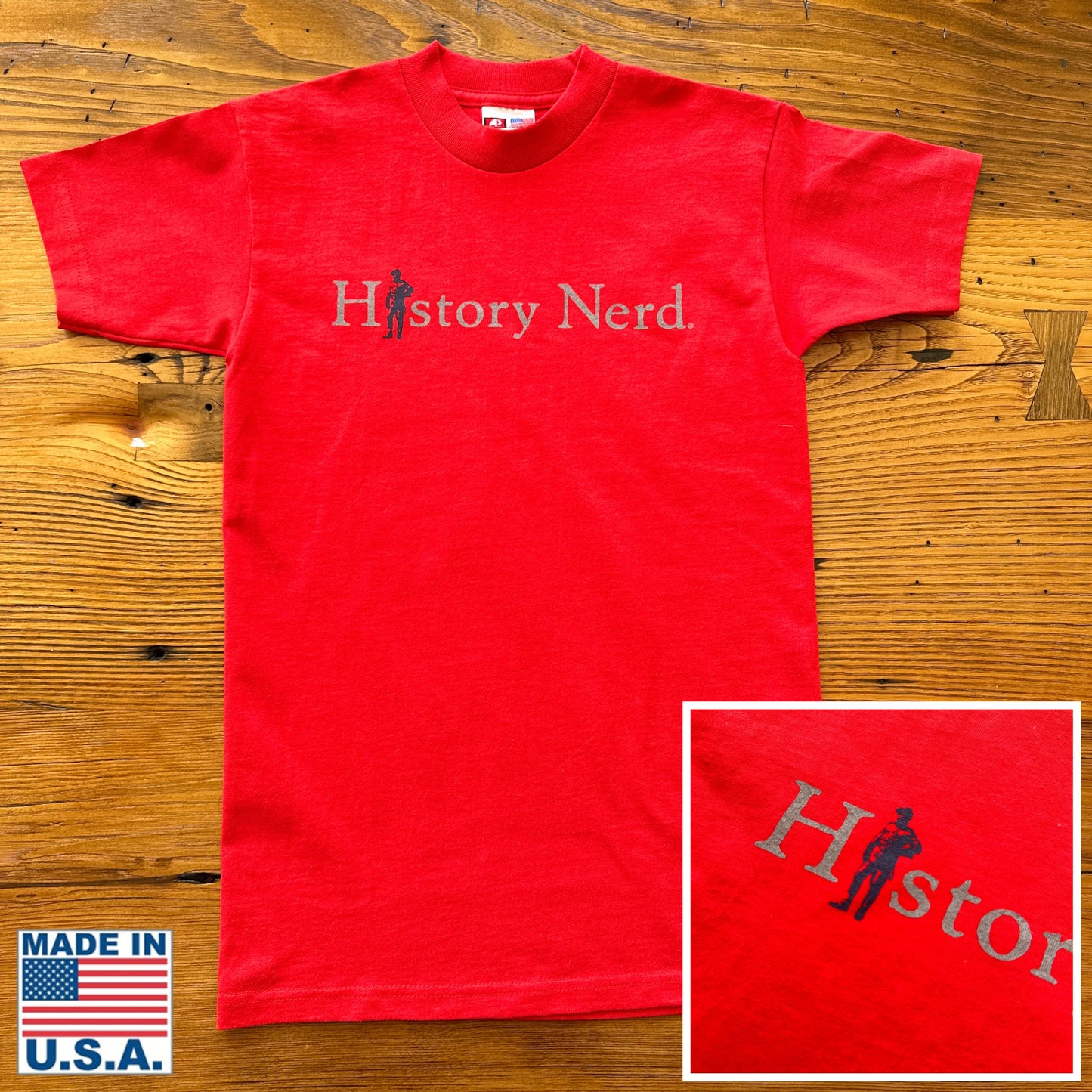 HISTORY NERD® with Teddy Roosevelt short-sleeved shirt