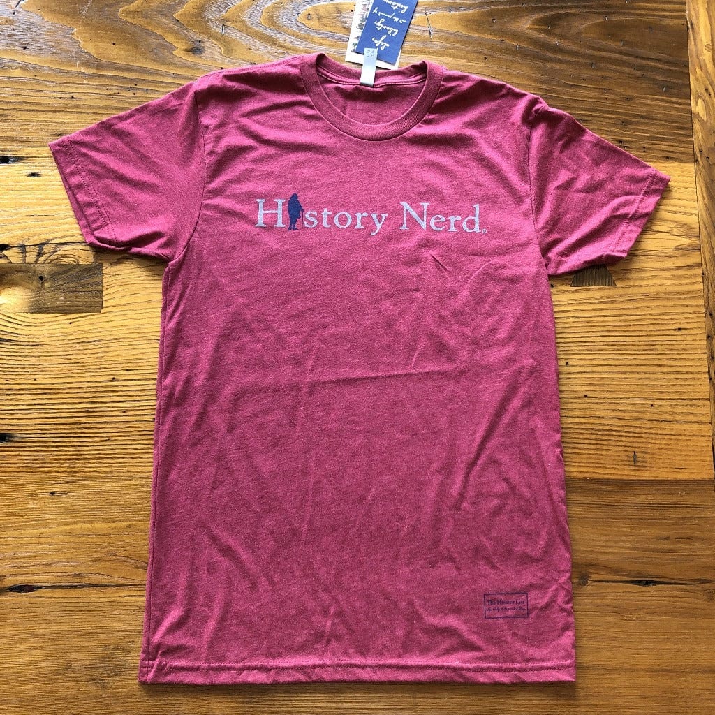 Cardinal "History Nerd" shirt with Ben Franklin from The History List Store