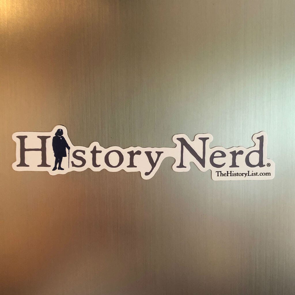 "History Nerd" Magnet with Ben Franklin from The History List Store