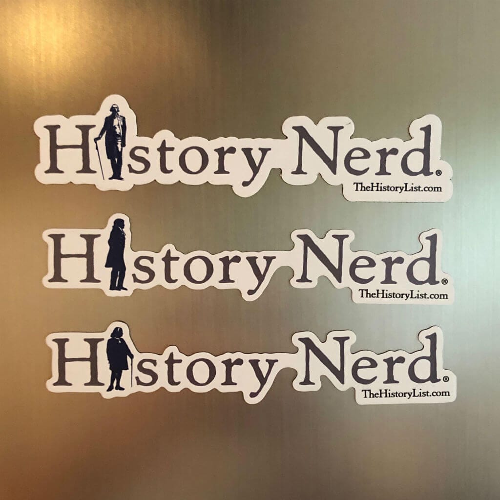 "History Nerd" Magnet with Thomas Jefferson from The History List Store
