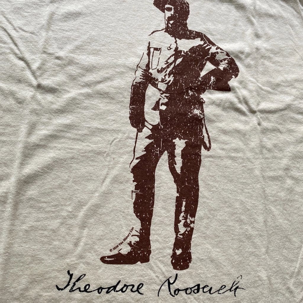 Close-up Cream Theodore Roosevelt "Signature Series" Shirt from the History List Store