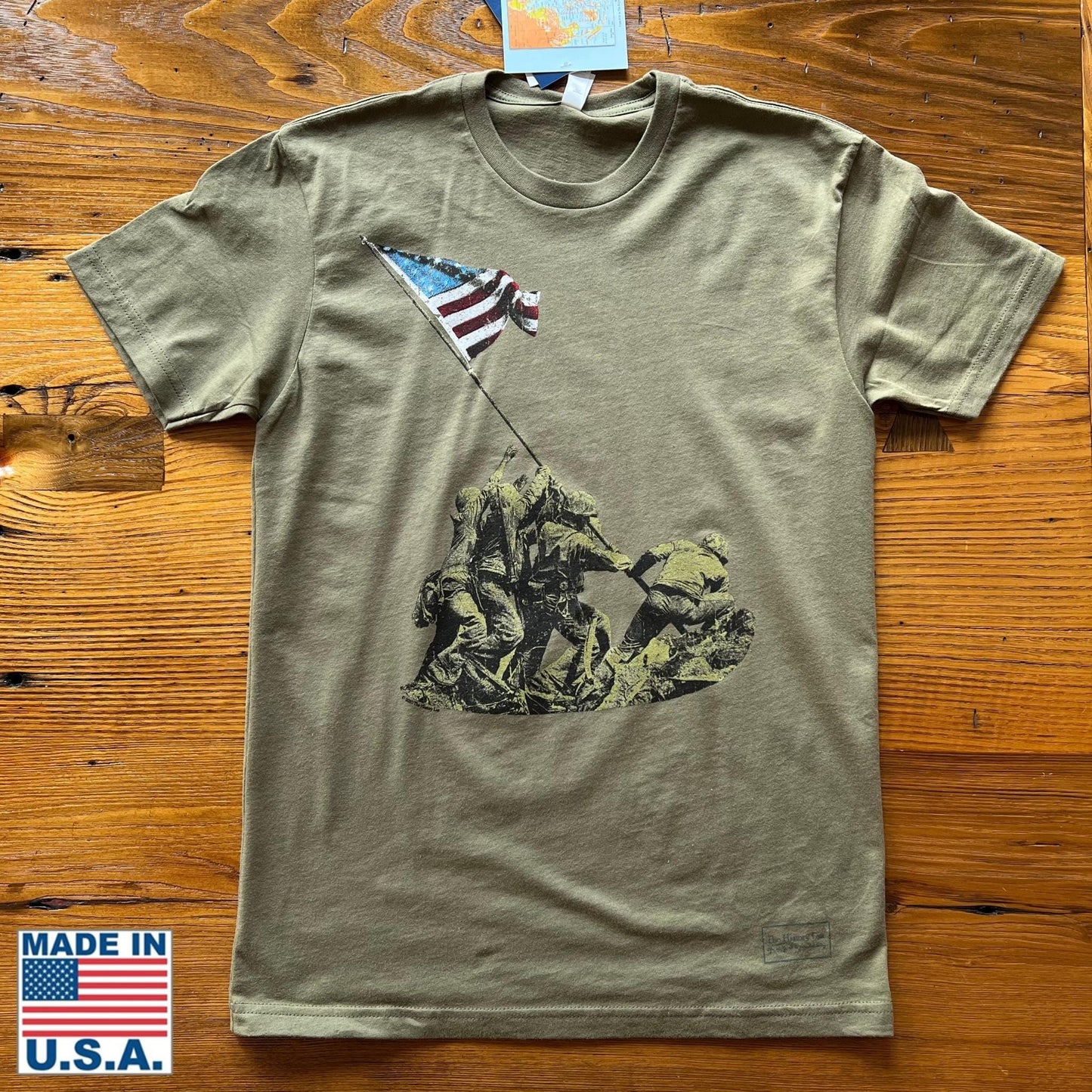 Military Green - Flag raising on Mount Suribachi - 75th Anniversary of the Battle of Iwo Jima from the History List store