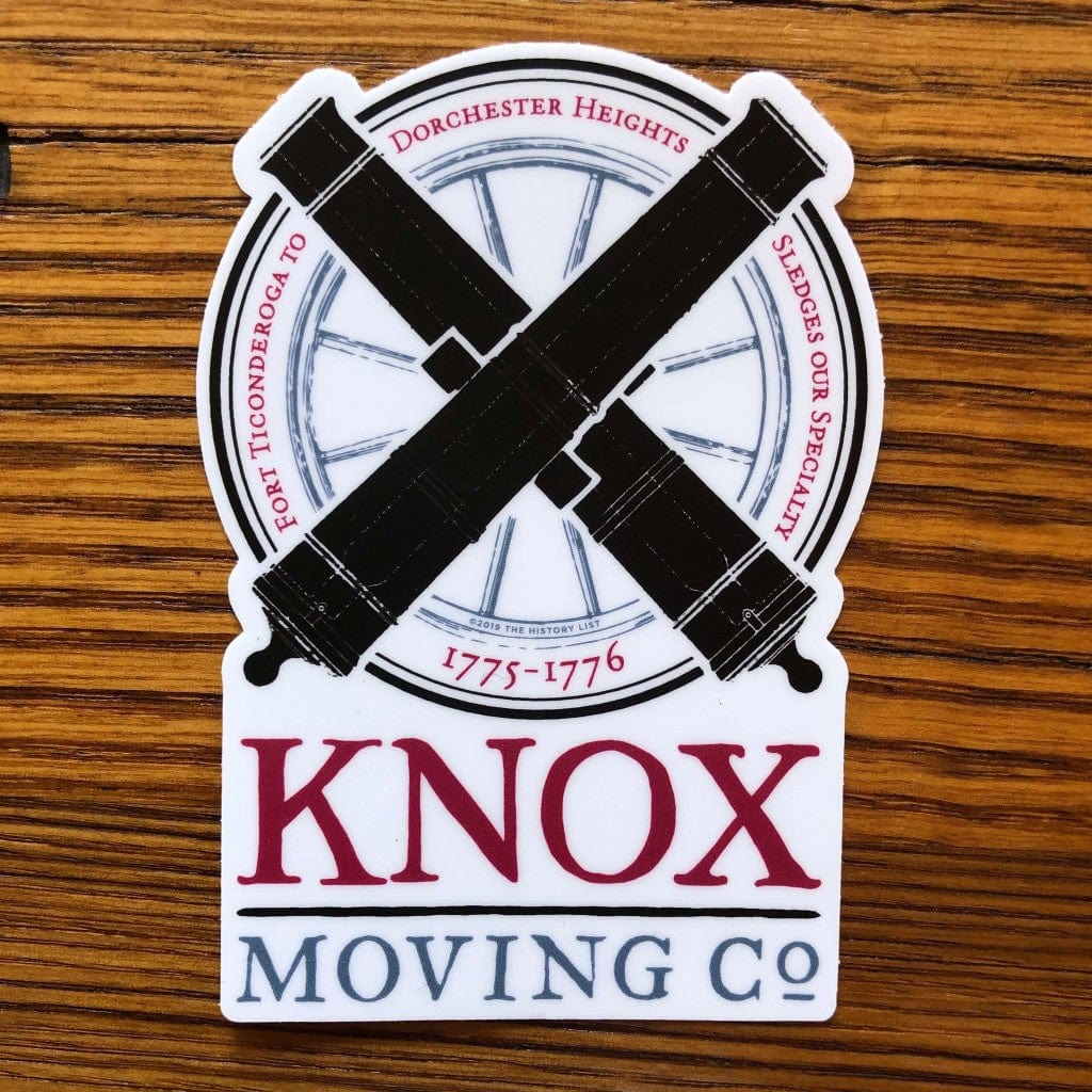 "Knox Moving Co." Sticker from The History List Store