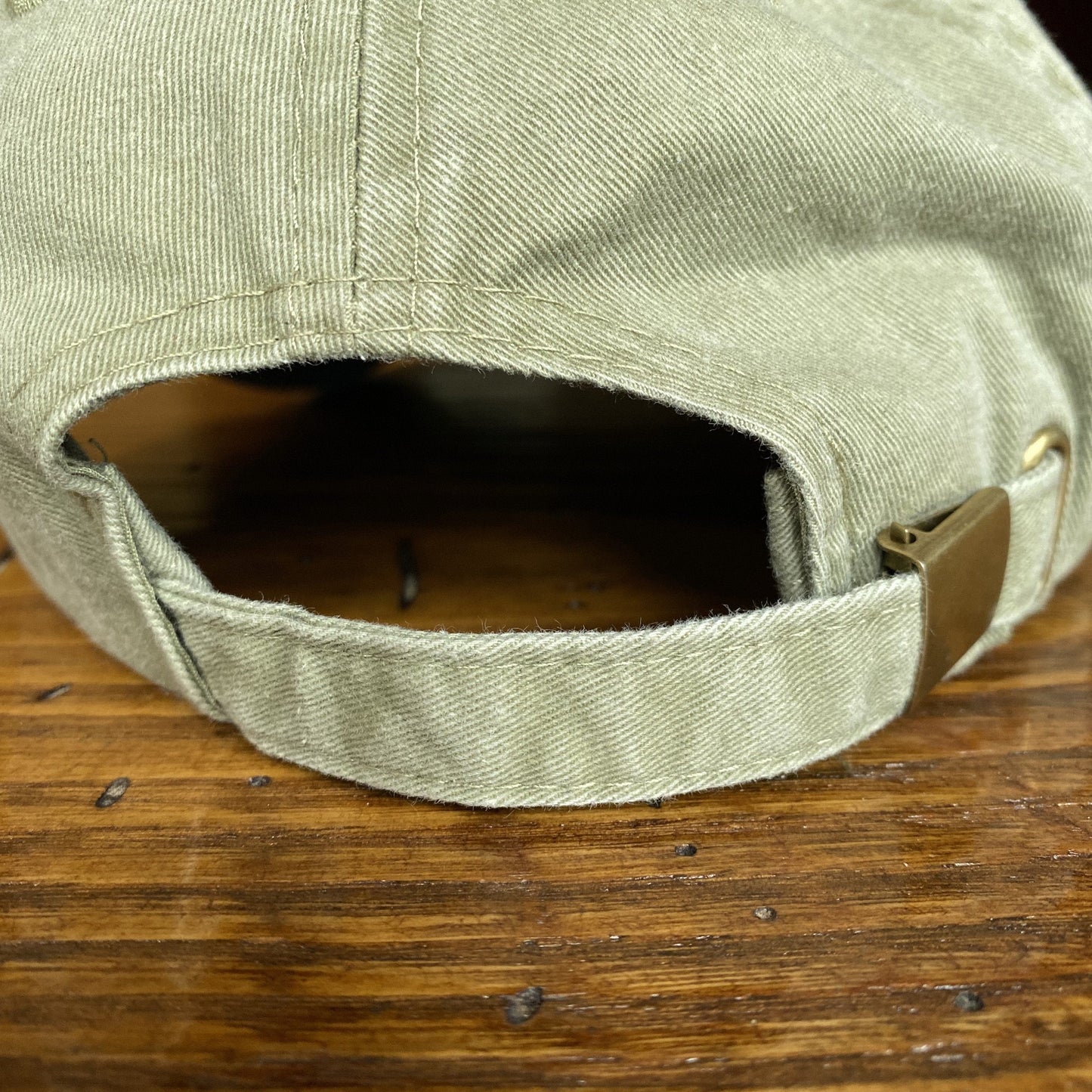 Back of the Embroidered "1773" Boston Tea Party Two-tone cap - Khaki/Charcoal from the History List Store