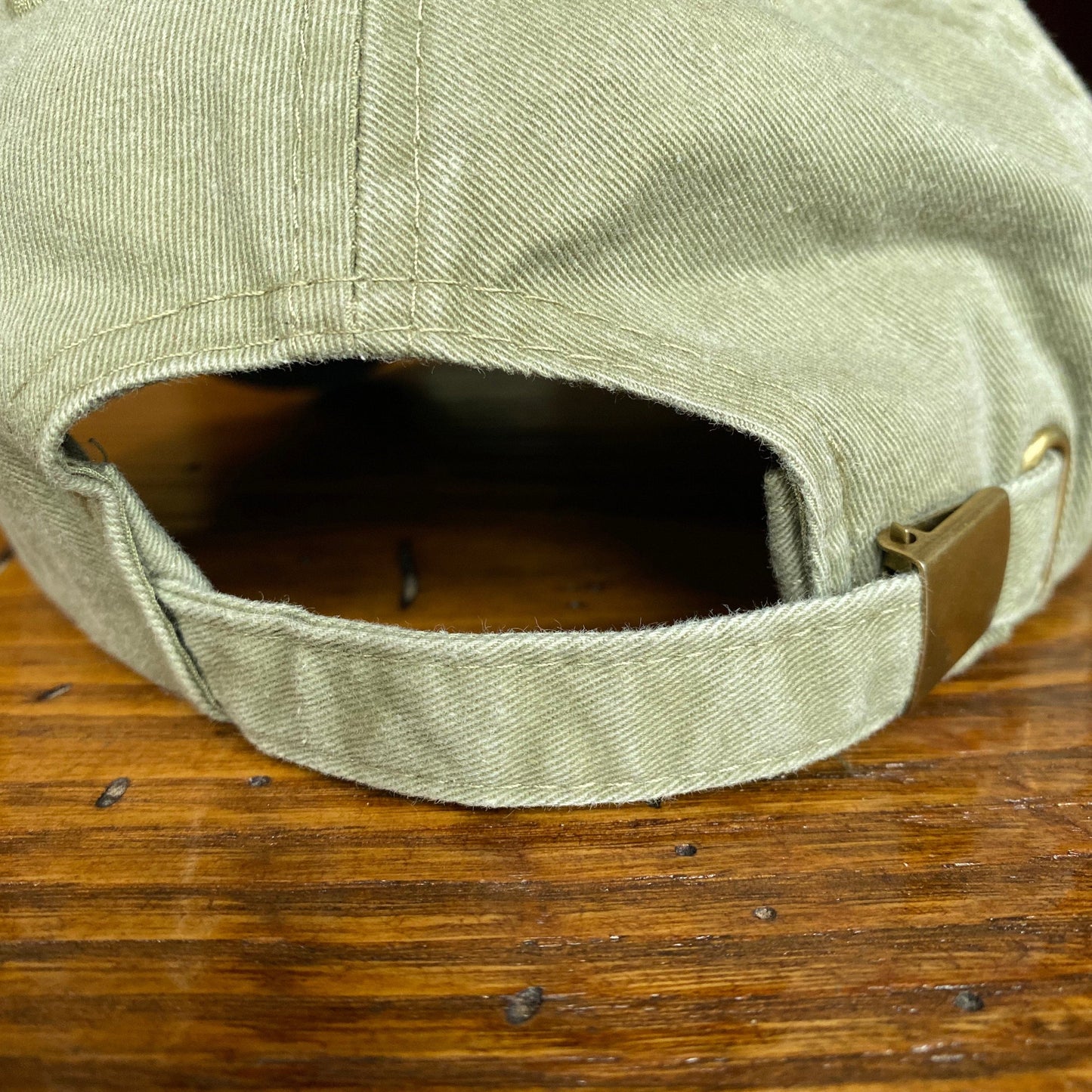 Back of the Embroidered "1773" Boston Tea Party Two-tone cap - Khaki/Maroon from The History List Store