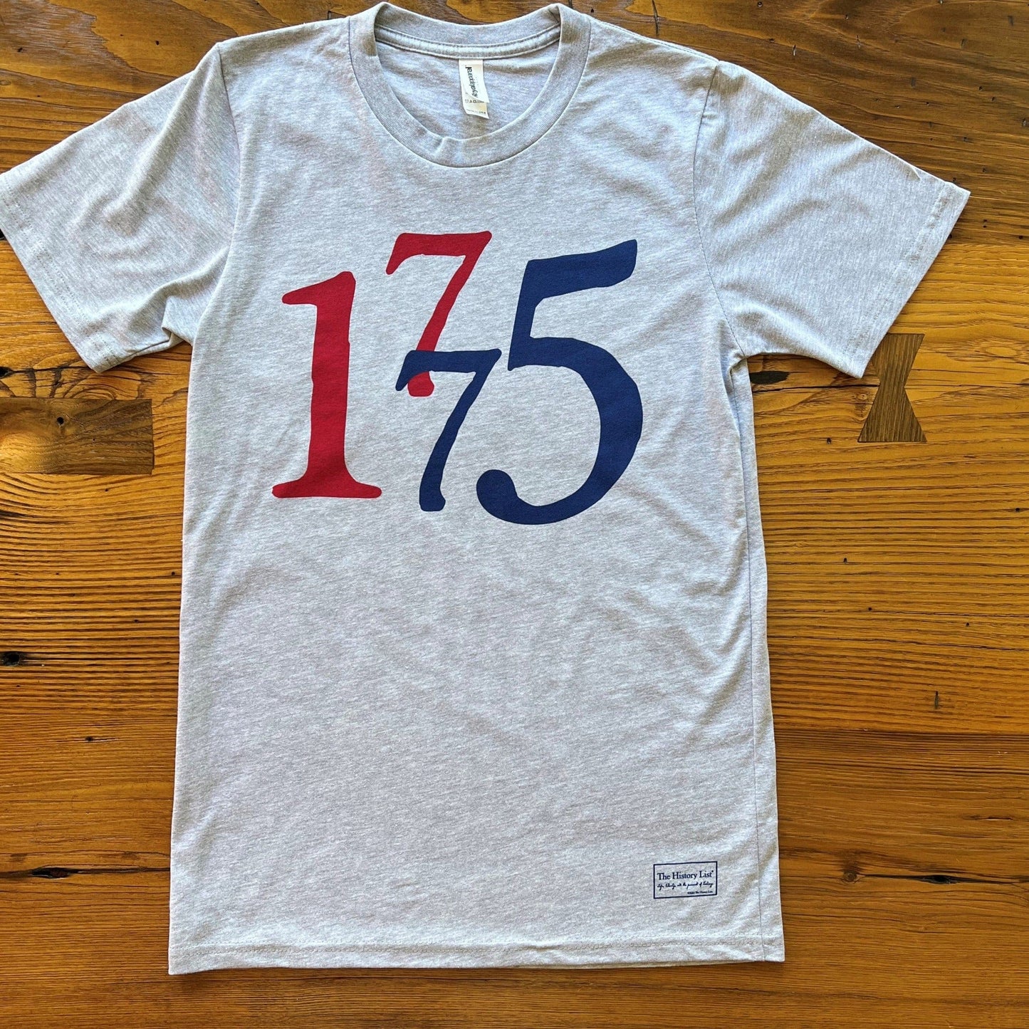 Heather grey of Lexington and Concord "1775" Shirt — Made in the USA from The History List store