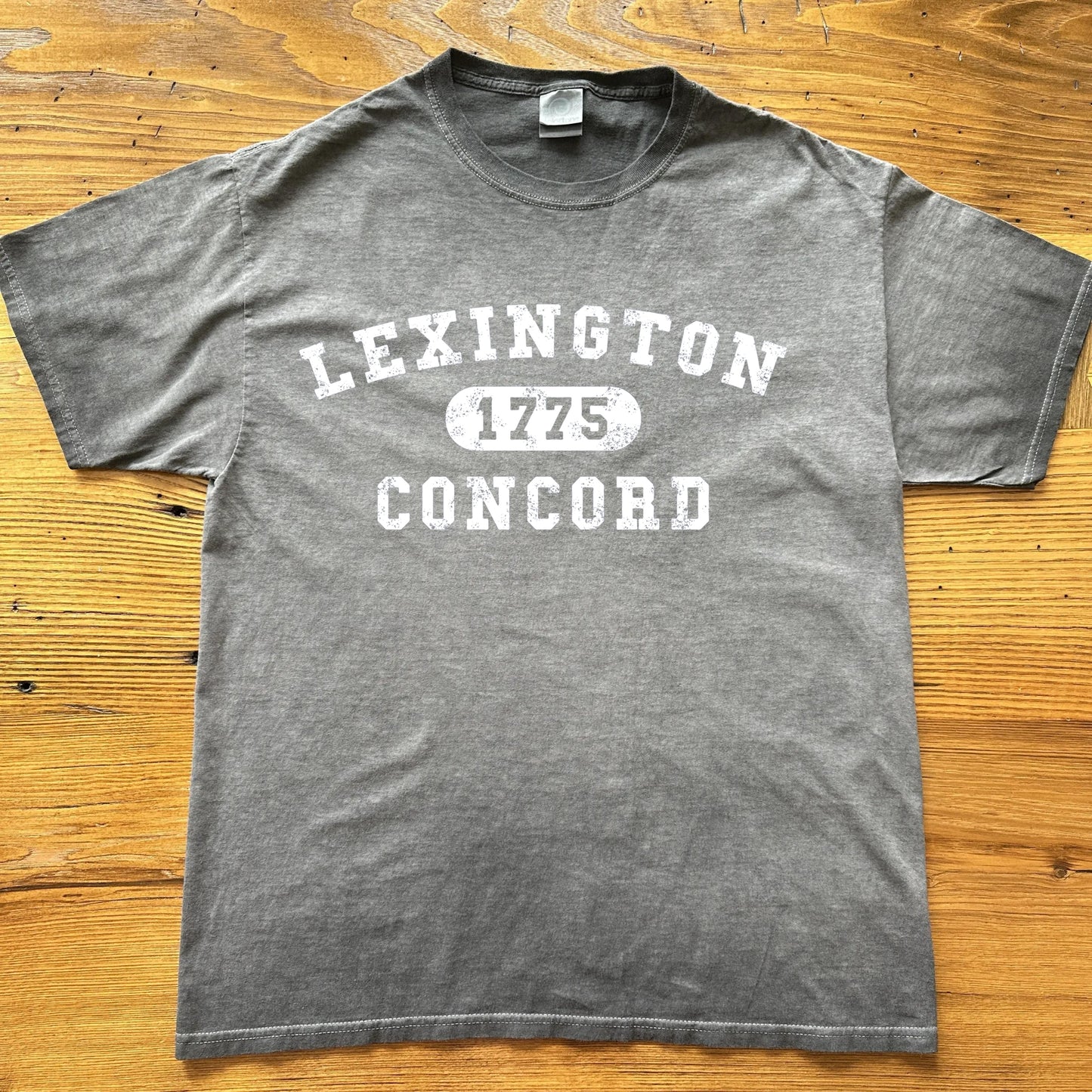 Vintage black of the 1775 Lexington and Concord Shirt from The History List store