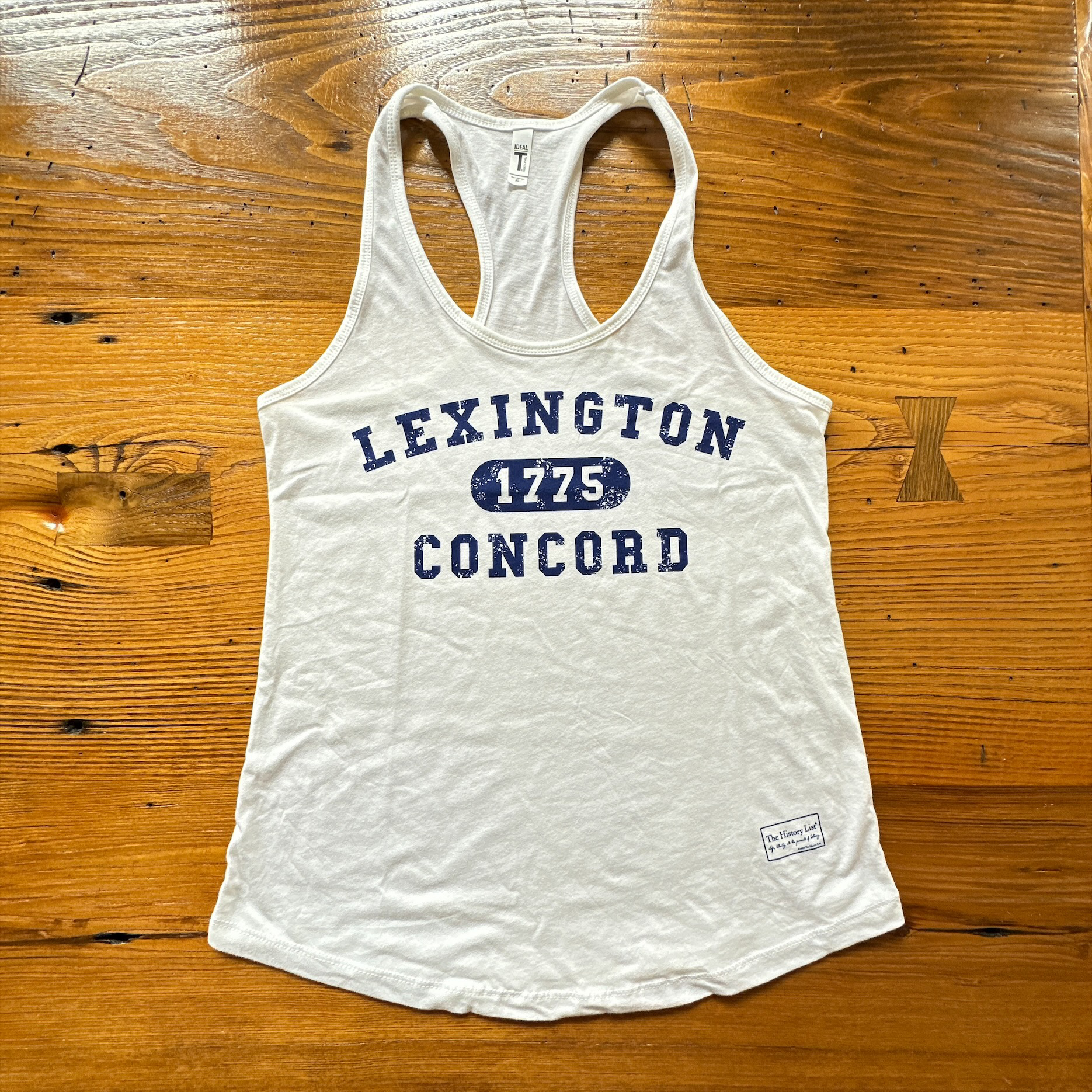 1775 Lexington and Concord Tank top for women from The History List Store.