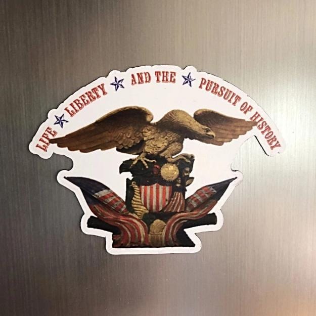 "Life, liberty and the pursuit of history" Die-cut magnet from The History List Store