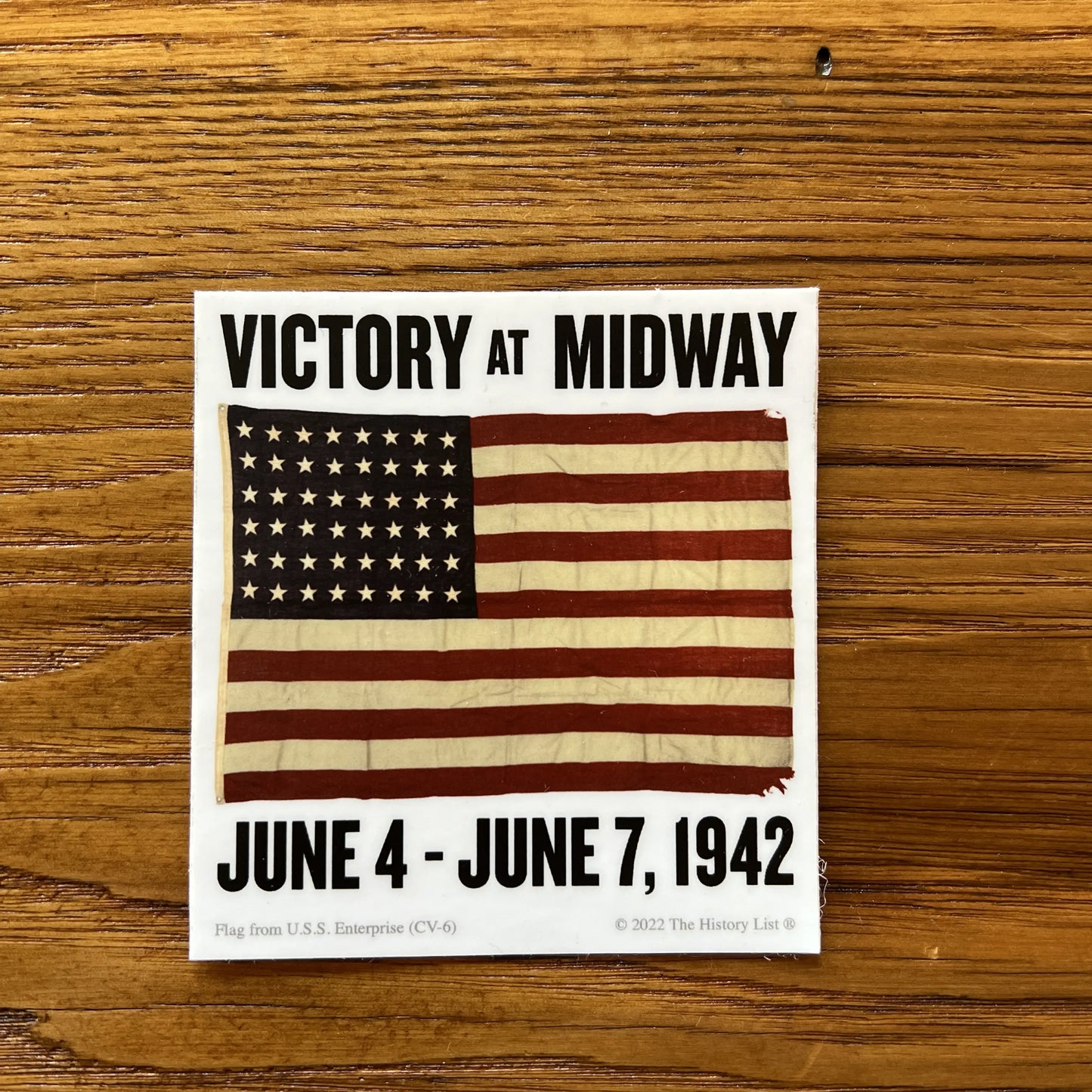 "Victory at Midway" Sticker from The History List store