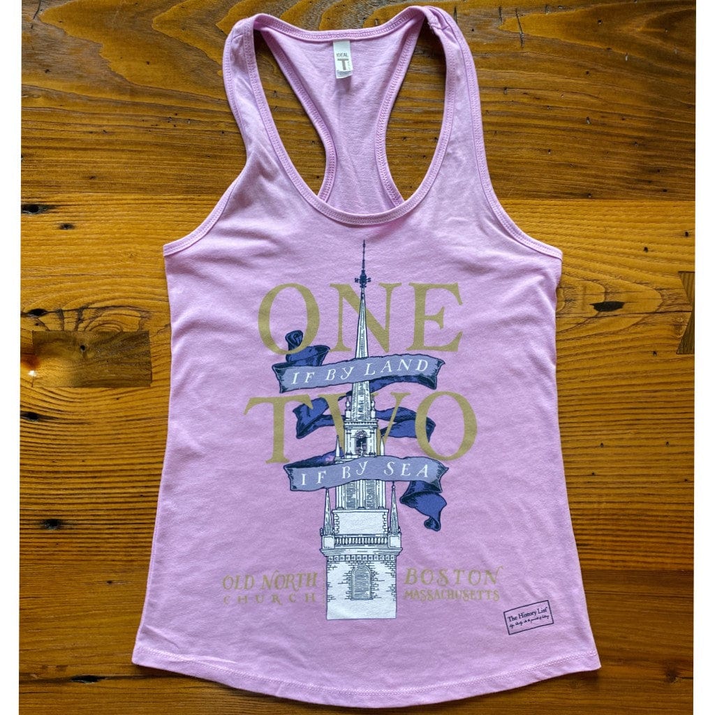 "One if by land . . ." Old North Special Edition Tank top for women from the history list store