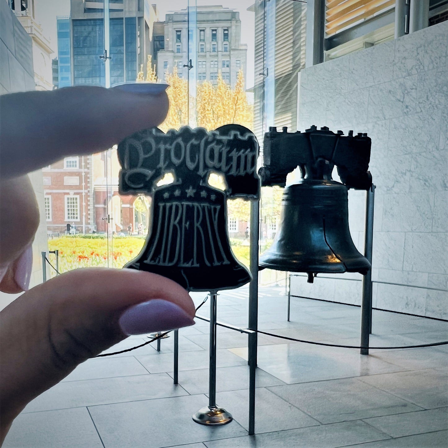 Proclaim Liberty pin with the Liberty Bell from The History List store
