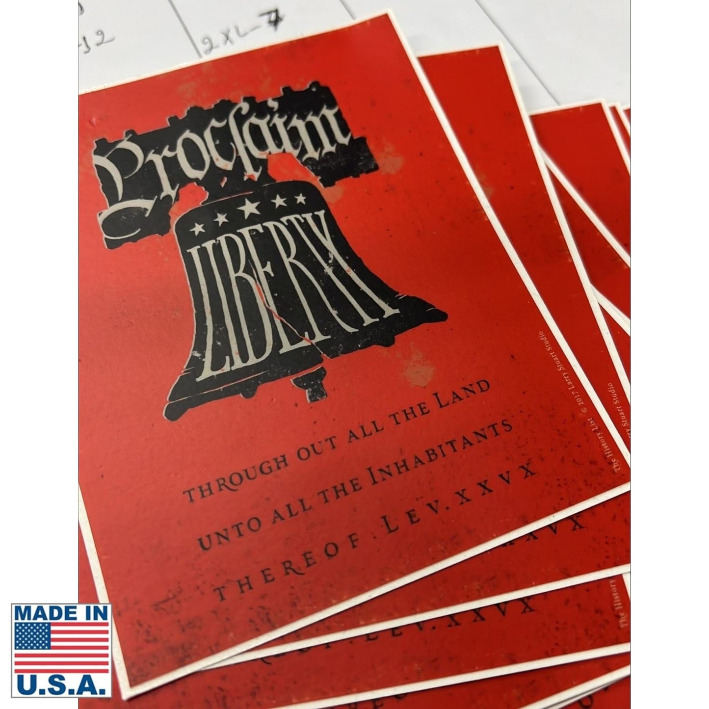 "Proclaim Liberty" Rectangle Sticker— Made in The USA