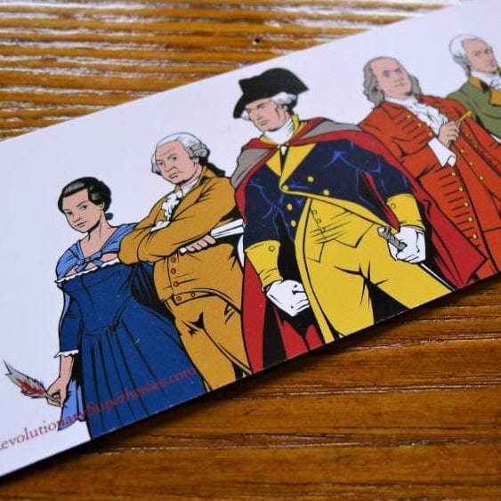 "Revolutionary Superheroes" with George Washington Bookmark from The History List Store