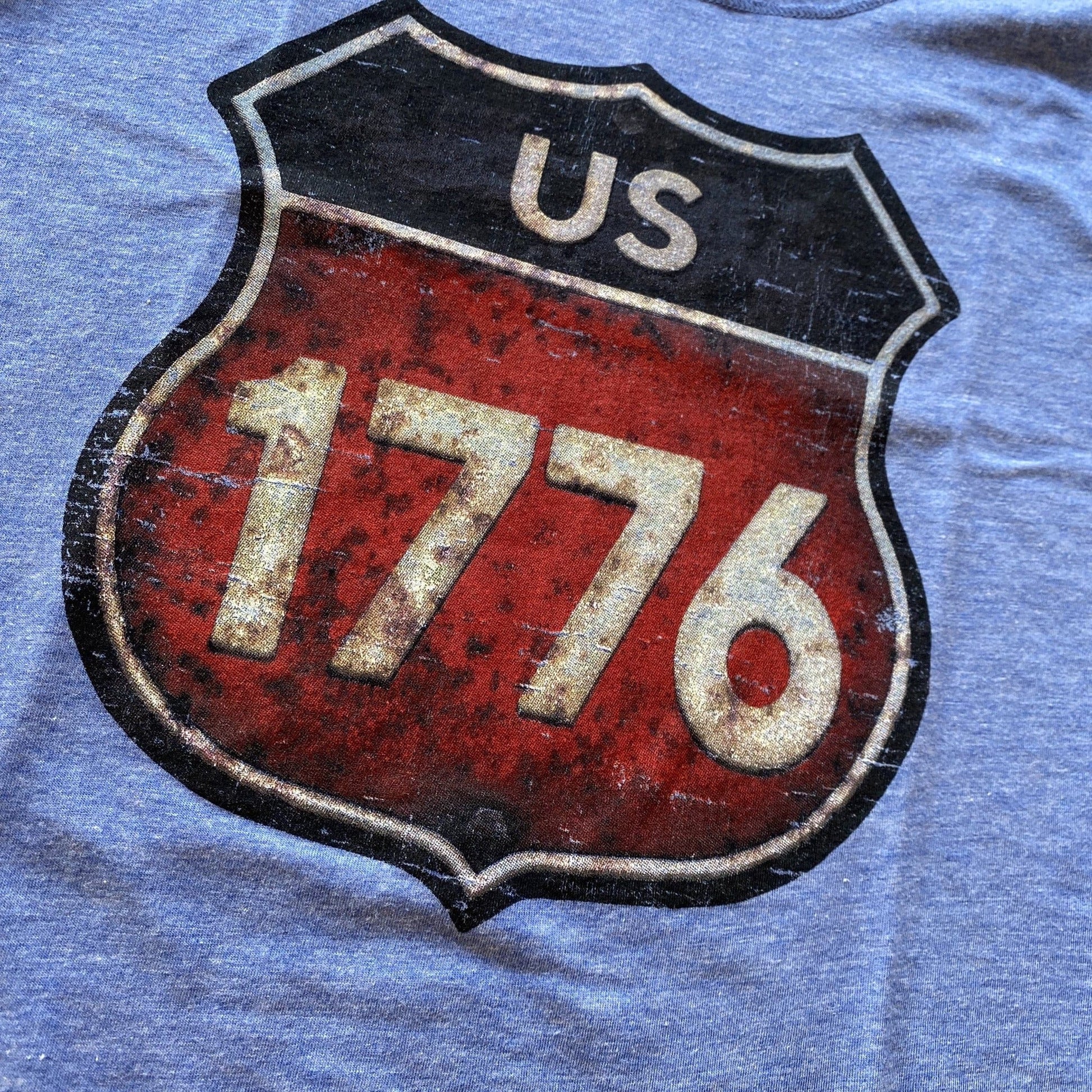 Close-up of "Route 1776" Tank top for women from the history list store