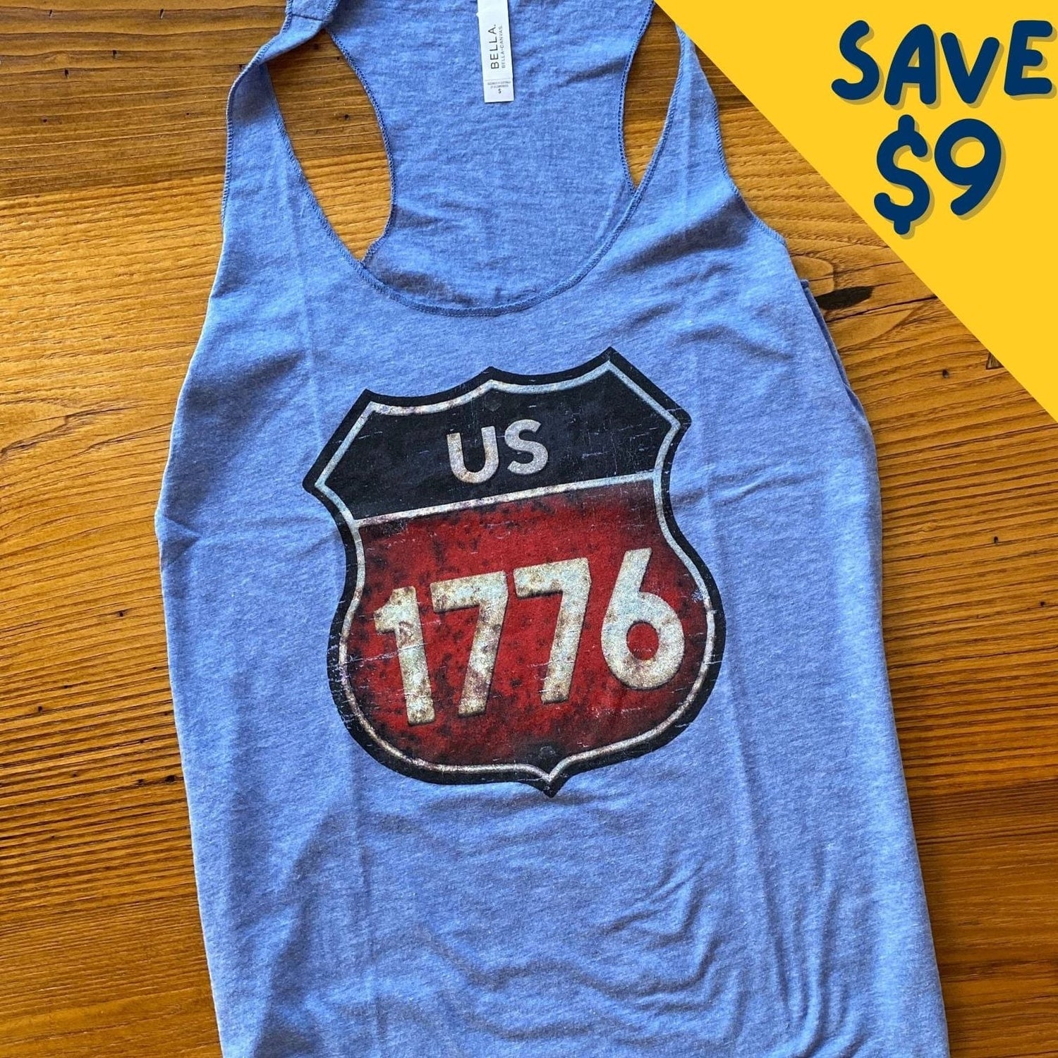 "Route 1776" Tank top for women from The History List Store.