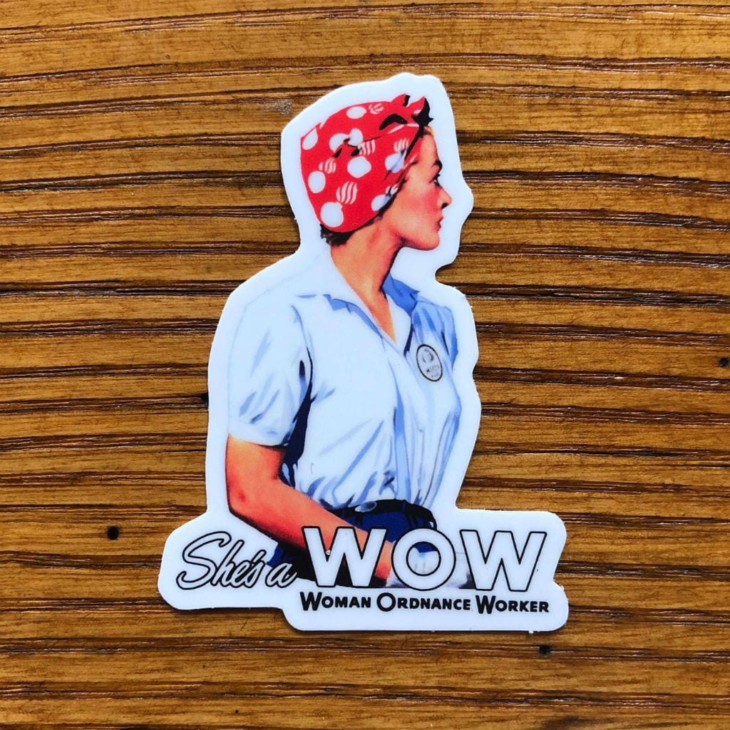 "She's a W.O.W." Sticker from The History List Store
