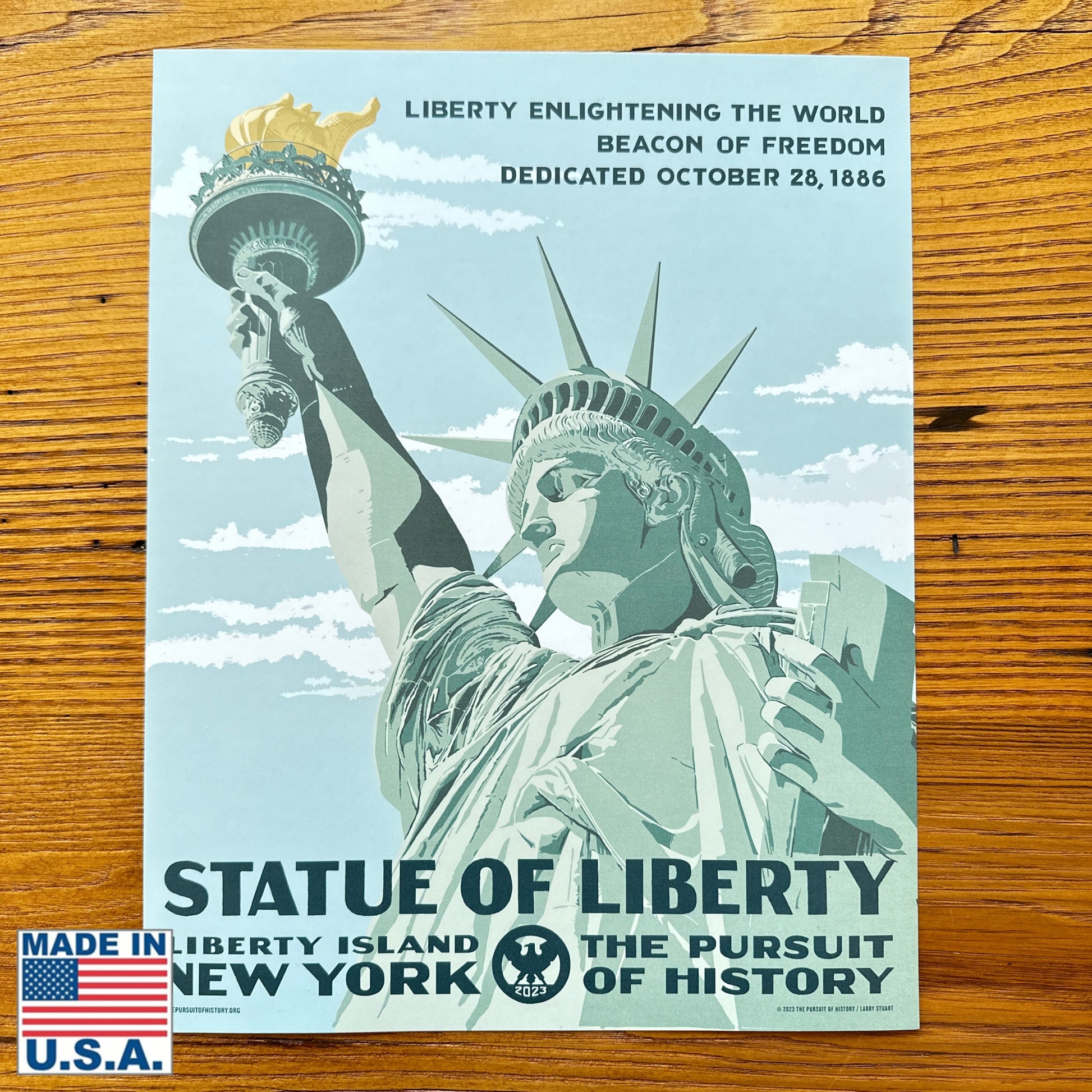 Statue of Liberty as a Small poster from The History List store