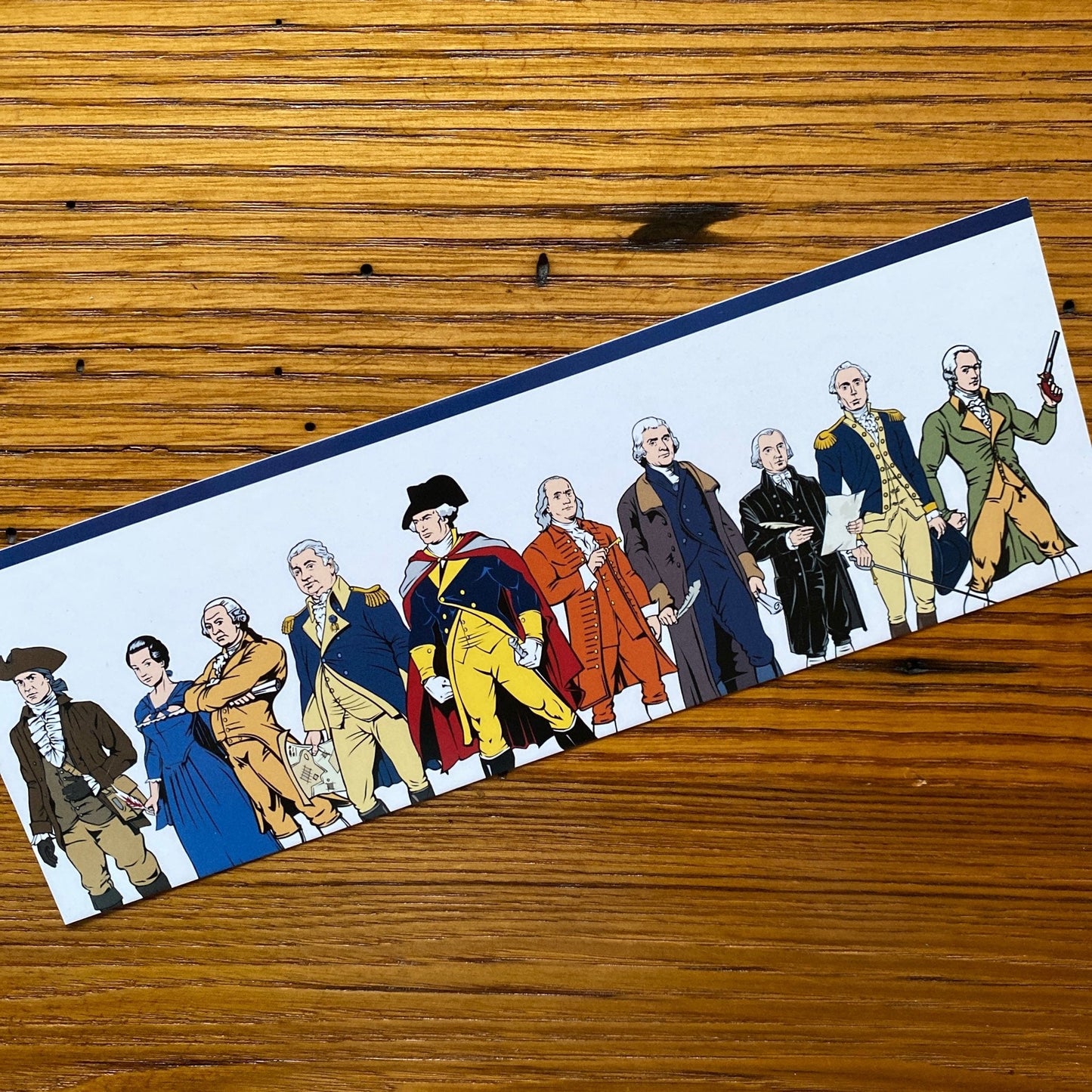 Close-up Look Ten "Revolutionary Superheroes" Bookmark from the History List Store