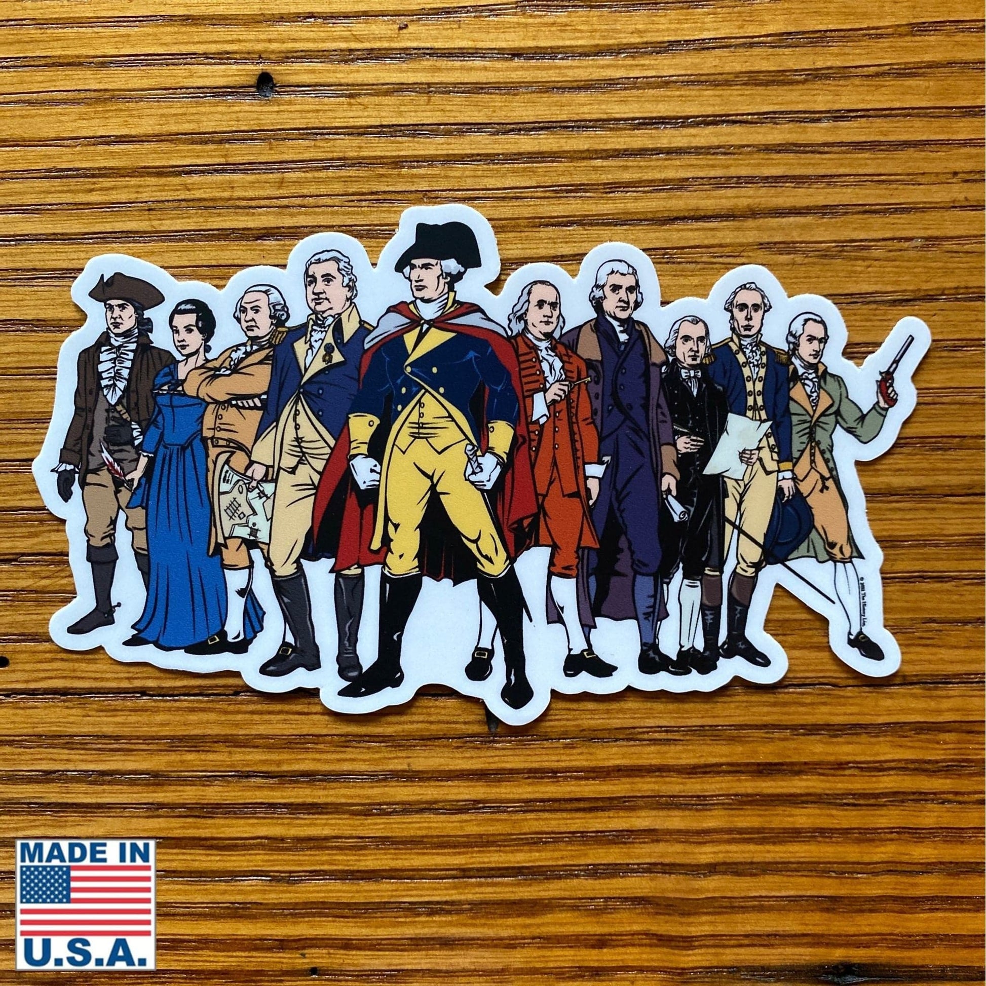 Ten "Revolutionary Superheroes" Sticker from The History List store
