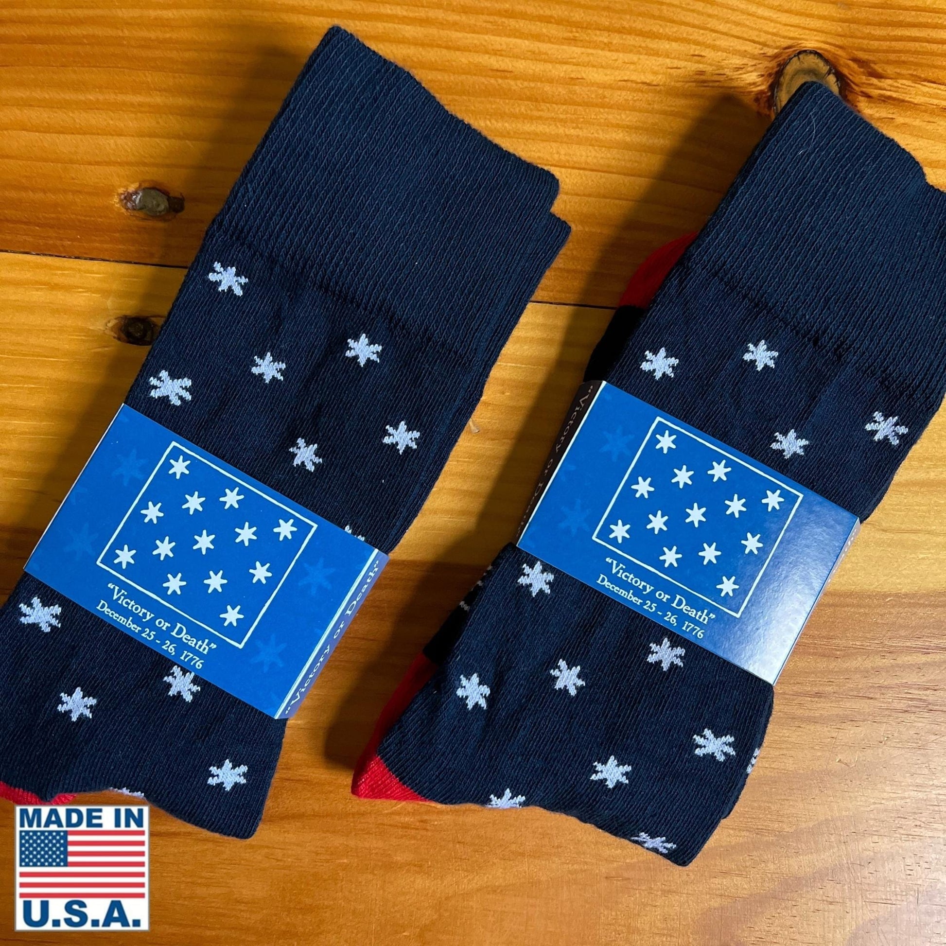 "Victory or Death" Socks — Made in USA from The History List store in their sockbands