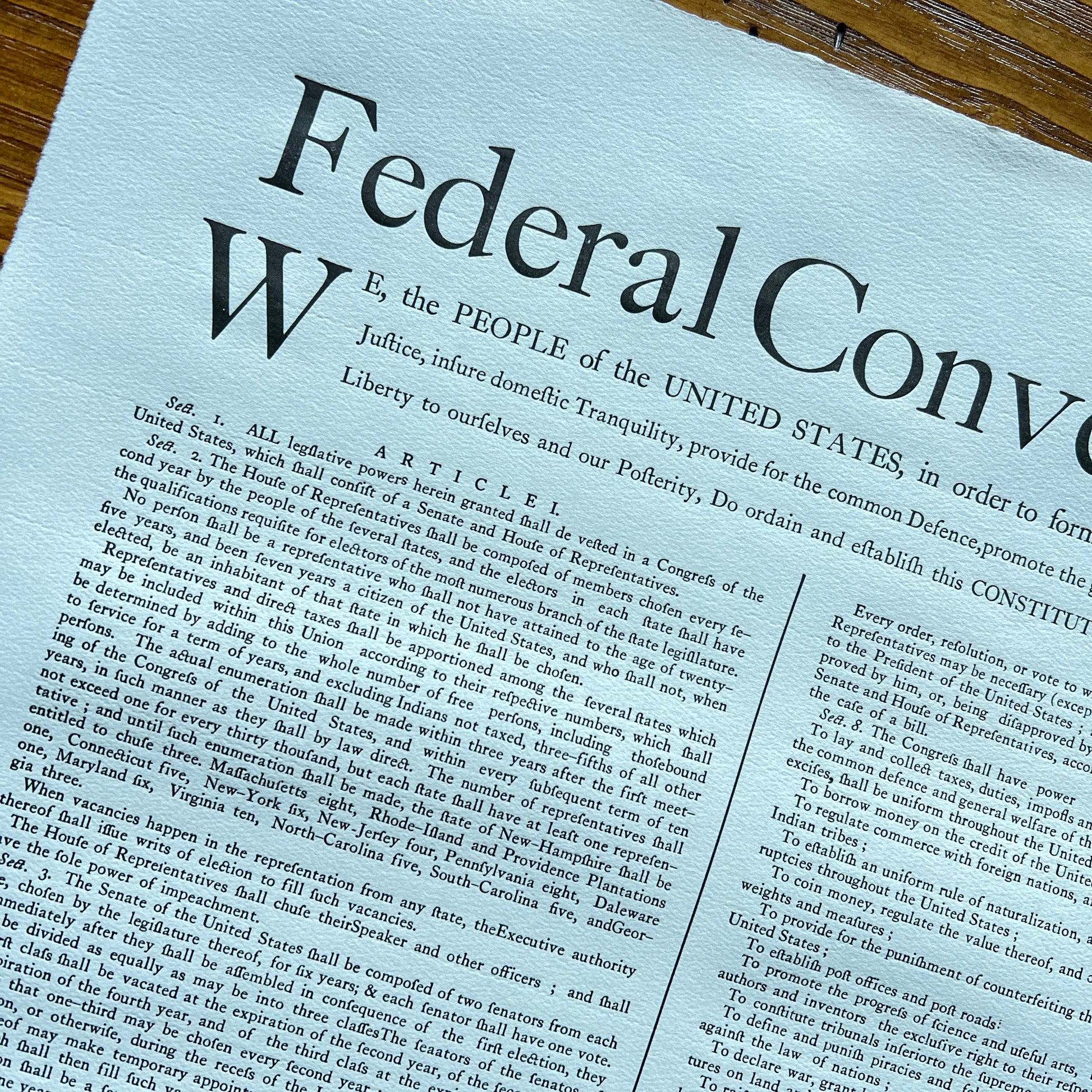 "United States Constitution" from the Printing Office of Edes & Gill in Boston - Pre-ratification, with letter from George Washington from The History List Store