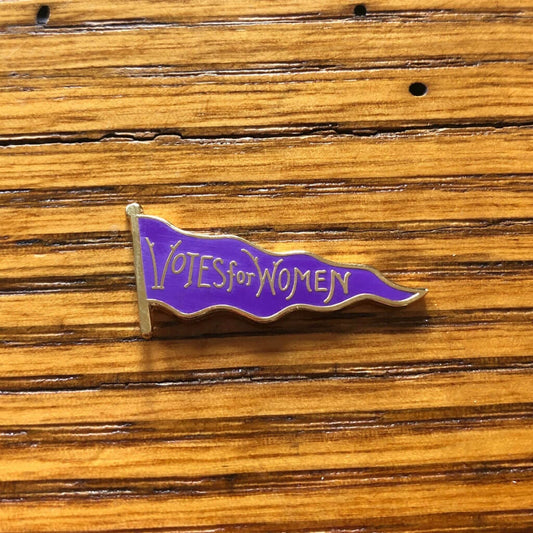 "Votes for Women" Pin - Purple from The History List Store