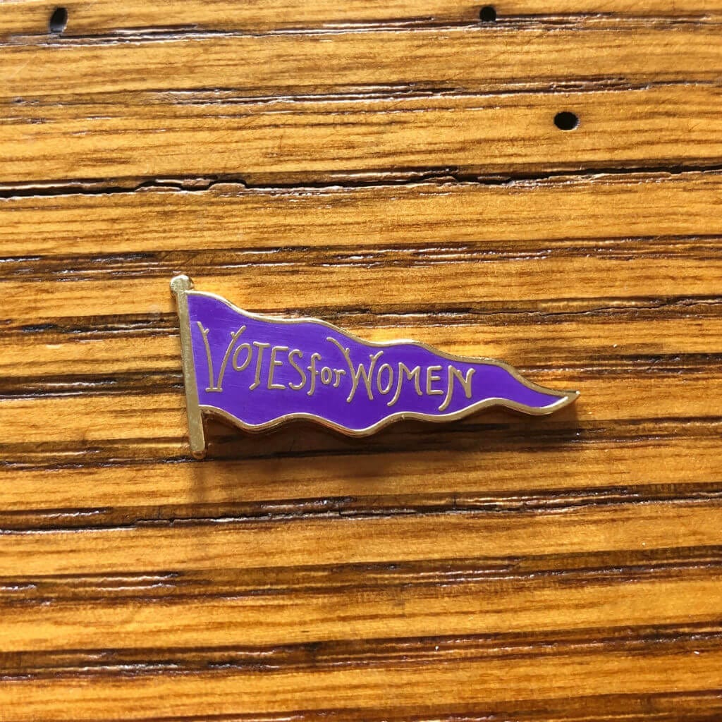"Votes for Women" Pin - Purple from The History List Store