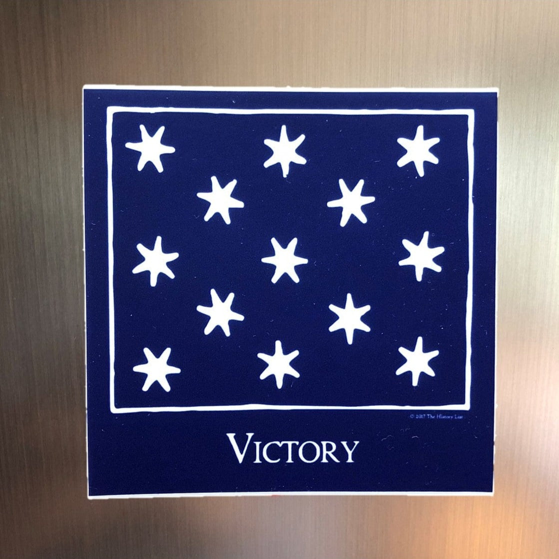 Victory Magnet with the Washington's Headquarters Flag from the History List Store