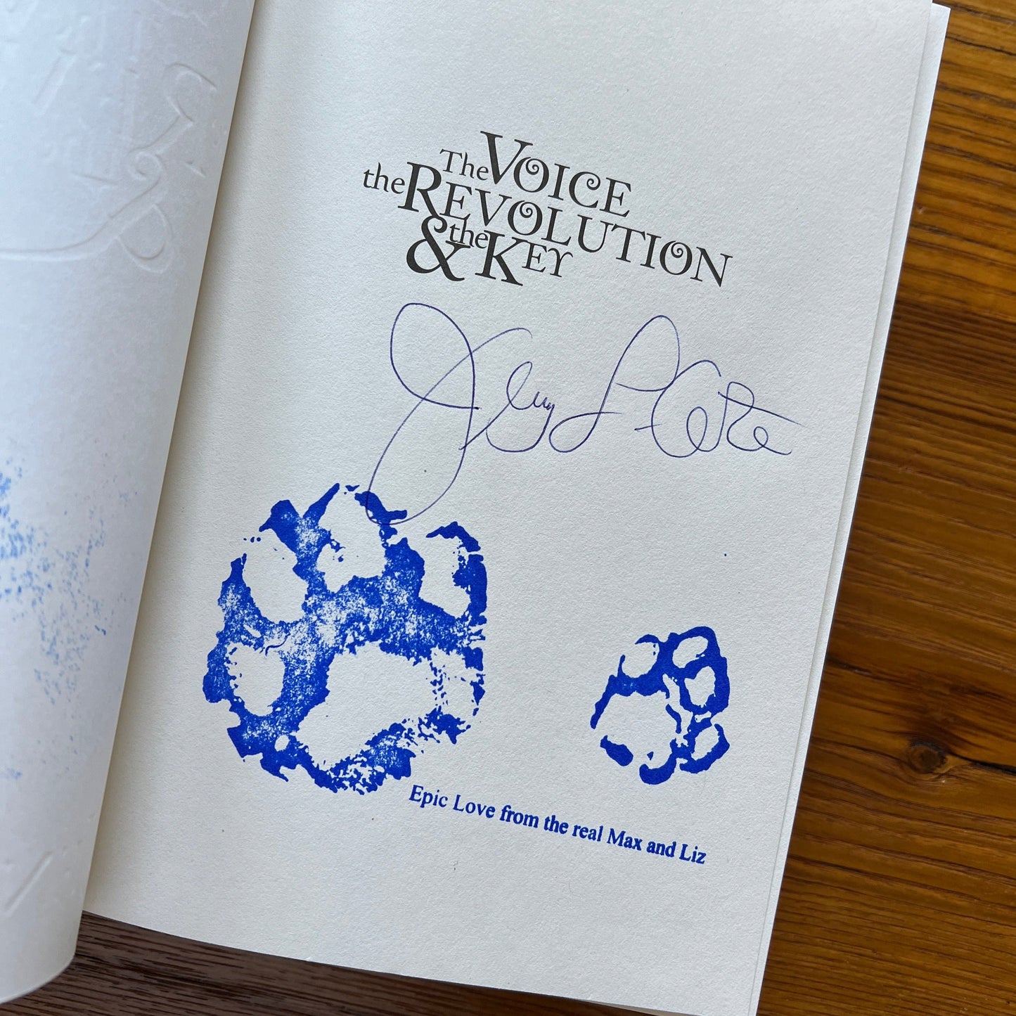 "The Voice, the Revolution, and the Key" – Signed by the author, Jenny L. Cote