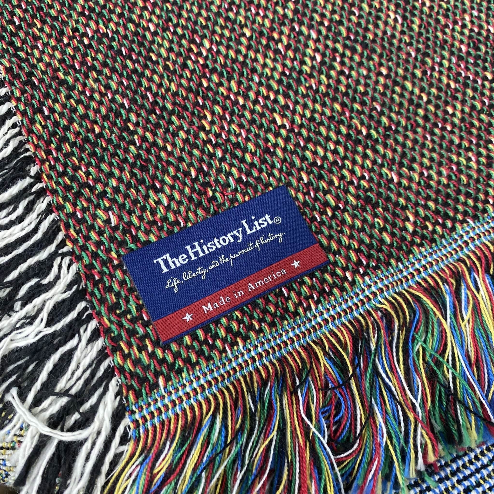 "Voyage of the Mayflower" woven blanket — Made in America The History