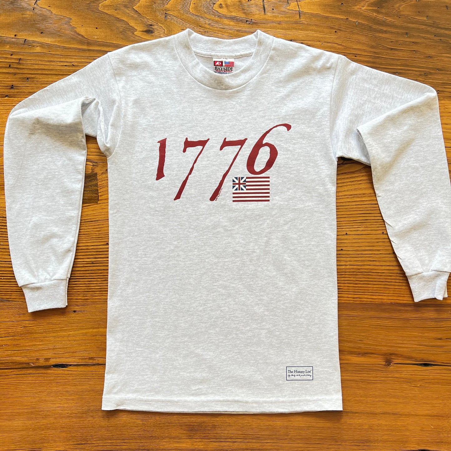 Light Grey "We hold these truths - July 4, 1776” Long-sleeved shirt from the history list store