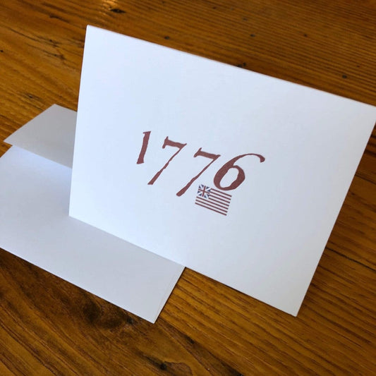 "1776” Note cards with envelopes - Set of 6 from The History List Store