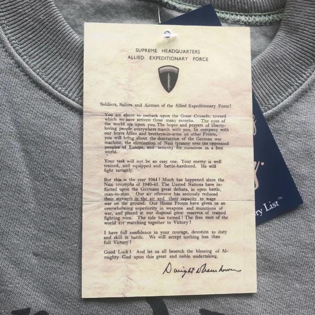 "History Nerd" crewneck sweatshirt with WWII Paratrooper - 75th Anniversary of D-Day from The History List Store